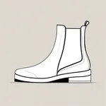 white chelsea boots image